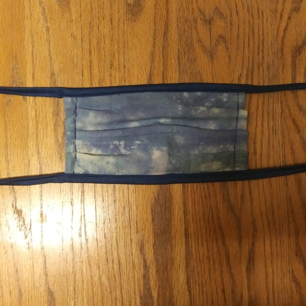 Handmade tie dye face mask. Spring fashion.